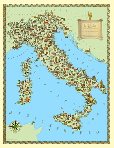 carta tematica dell'Italia